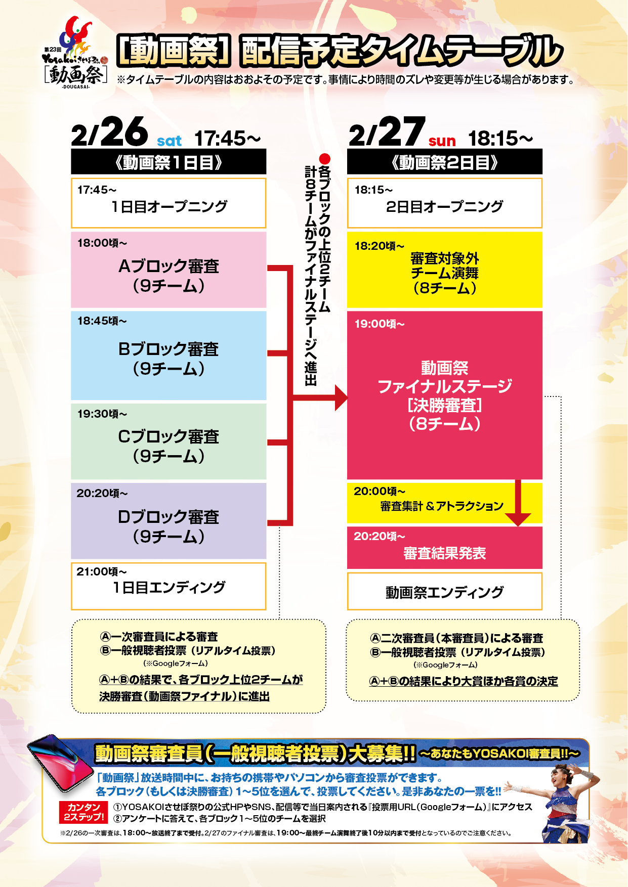 配信予定タイムテーブル